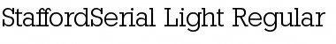 Download StaffordSerial-Light Regular Font