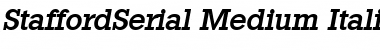 Download StaffordSerial-Medium Italic Font