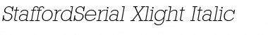 Download StaffordSerial-Xlight Italic Font