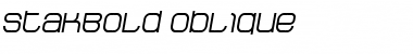 Download StakBold Oblique Regular Font