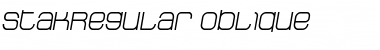 Download StakRegular Oblique Regular Font