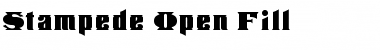Download Stampede Open Fill Regular Font