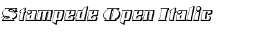 Download Stampede Open Italic Regular Font