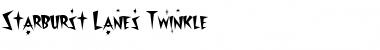 Download Starburst Lanes Twinkle Regular Font