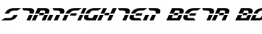 Download Starfighter Beta Bold Italic Bold Italic Font