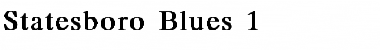 Download Statesboro Blues 1 Bold Font