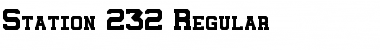 Download Station 232 Regular Font