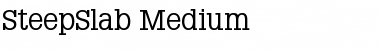 Download SteepSlab-Medium Regular Font
