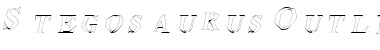 Download StegosaurusOutline Italic Font