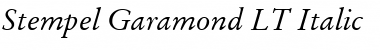Download StempelGaramond LT Roman Italic Font