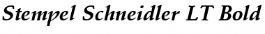Download StempelSchneidler LT Bold Italic Font