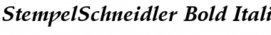 Download StempelSchneidler BoldItalic Font