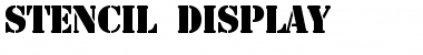 Download Stencil Display Regular Font