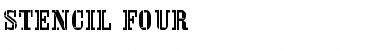 Download Stencil Four Regular Font