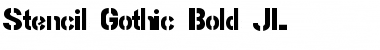 Download Stencil Gothic Bold JL Regular Font