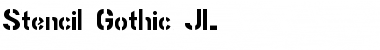 Download Stencil Gothic JL Regular Font