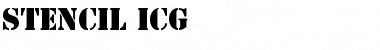 Download Stencil ICG Regular Font