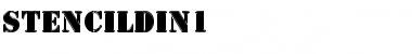 Download StencilDIn1 Regular Font
