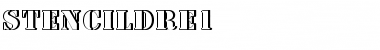 Download StencilDRe1 Regular Font