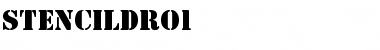 Download StencilDRo1 Regular Font