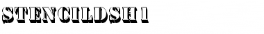Download StencilDSh1 Regular Font