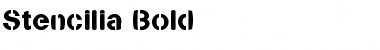 Download Stencilia-Bold Regular Font