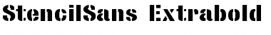 Download StencilSans Extrabold Regular Font