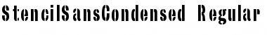Download StencilSansCondensed Regular Font