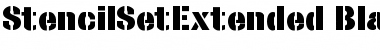 Download StencilSetExtended Black Font