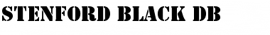 Download Stenford Black DB Regular Font