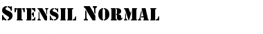 Download Stensil Normal Font
