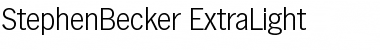Download StephenBecker-ExtraLight Font