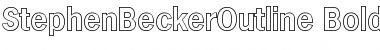 Download StephenBeckerOutline Bold Font