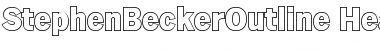 Download StephenBeckerOutline-Heavy Font