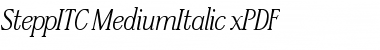 Download SteppITC-MediumItalic xPDF Regular Font