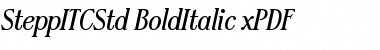 Download SteppITCStd-BoldItalic xPDF Regular Font