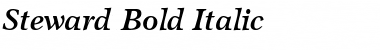 Download Steward Bold Italic Font