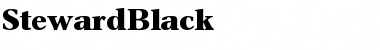 Download StewardBlack Regular Font