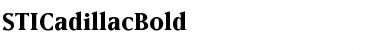 Download STICadillacBold Regular Font