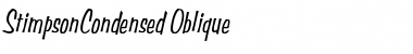 Download StimpsonCondensed Oblique Font