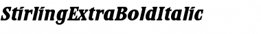 Download StirlingExtraBoldItalic Roman Font