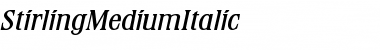 Download StirlingMediumItalic Roman Font