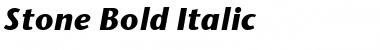Download Stone Bold Italic Font