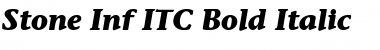 Download Stone Inf ITC Medium Bold Italic Font