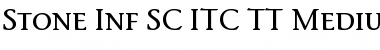 Download Stone Inf SC ITC TT Medium Font
