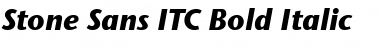 Download Stone Sans ITC Medium Bold Italic Font