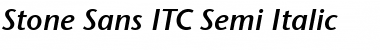 Download Stone Sans ITC Semi Italic Font