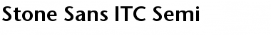 Download Stone Sans ITC Semi Regular Font