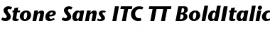 Download Stone Sans ITC TT BoldItalic Font