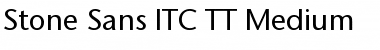 Download Stone Sans ITC TT Medium Font